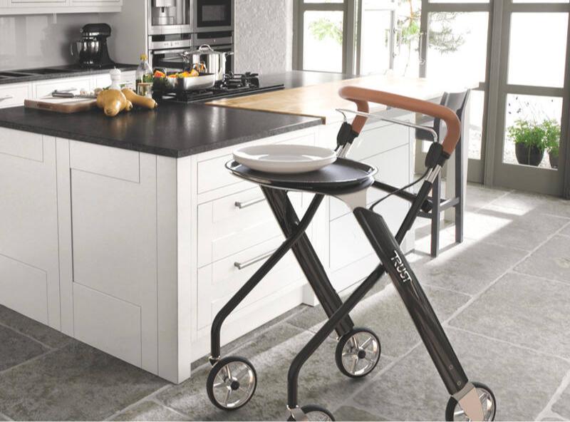 Indoor Rollator -Let's Dream Zwart - Hulpmiddeldiscounter.nl