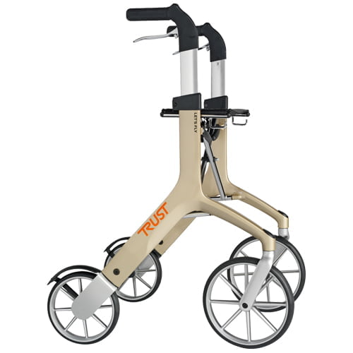 Lichtgewicht Rollator Let's Fly Out , Met Tasje