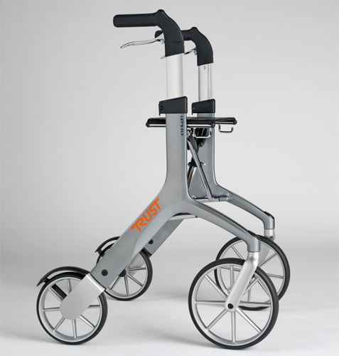 Lichtgewicht Rollator Let's Fly Out , Met Tasje