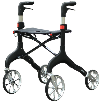 Rollator Manhattan Zwart - Hulpmiddeldiscounter.nl