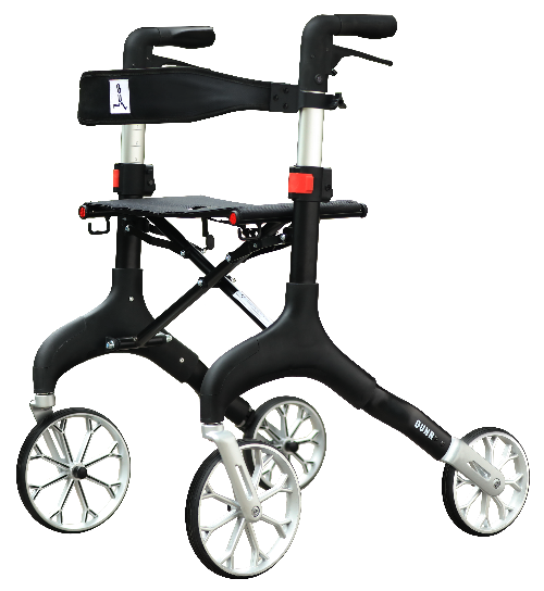 Rollator Manhattan Zwart - Hulpmiddeldiscounter.nl