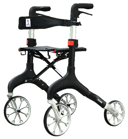 Rollator Manhattan Zwart - Hulpmiddeldiscounter.nl