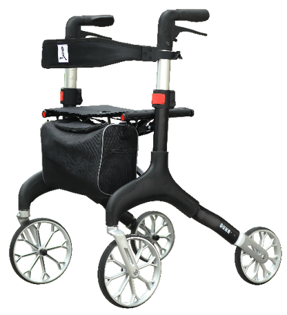 Rollator Manhattan Zwart - Hulpmiddeldiscounter.nl