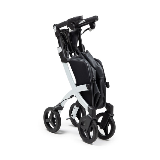 Lichtgewicht Rollator Rollz Flex - 2 - Wit - Classic Brake - Hulpmiddeldiscounter.nl