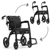 Rollz Motion Mat zwart rollator en rolstoel