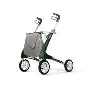 Lichtgewicht carbon rollator Ultralight groen – met weekendtas {{ variant_name }} {{ option1 }} {{ option2 }} kopen bij Hulpmiddeldiscounter