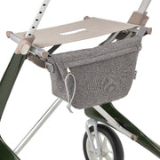 Lichtgewicht carbon rollator Ultralight groen – met organiser tas (Large) {{ variant_name }} {{ option1 }} {{ option2 }} kopen bij Hulpmiddeldiscounter