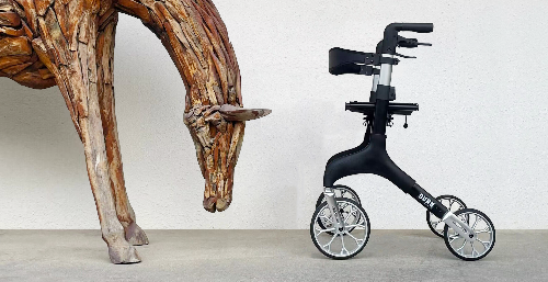 Rollator Manhattan zwart – lichtgewicht & stijlvol {{ variant_name }} {{ option1 }} {{ option2 }} kopen bij Hulpmiddeldiscounter