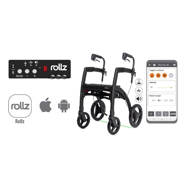 Rollator voor Parkinson Met Antifreeze-Systeem-Rollz Motion Rhythm - Hulpmiddeldiscounter.nl