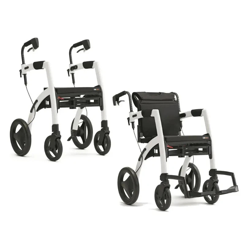 Lichtgewicht Rollator Rollz Motion 2 - 3-in-1 Rollator en Rolstoel - Pebble White {{ variant_name }} {{ option1 }} {{ option2 }} kopen bij Hulpmiddeldiscounter