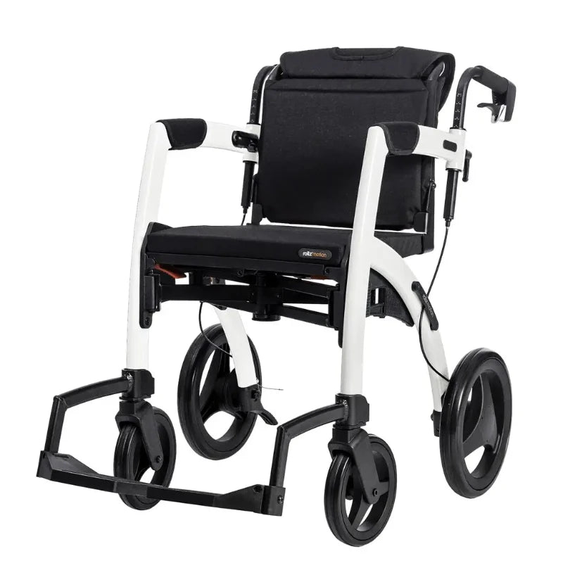 Lichtgewicht Rollator Rollz Motion 2 - 3-in-1 Rollator en Rolstoel - Pebble White {{ variant_name }} {{ option1 }} {{ option2 }} kopen bij Hulpmiddeldiscounter