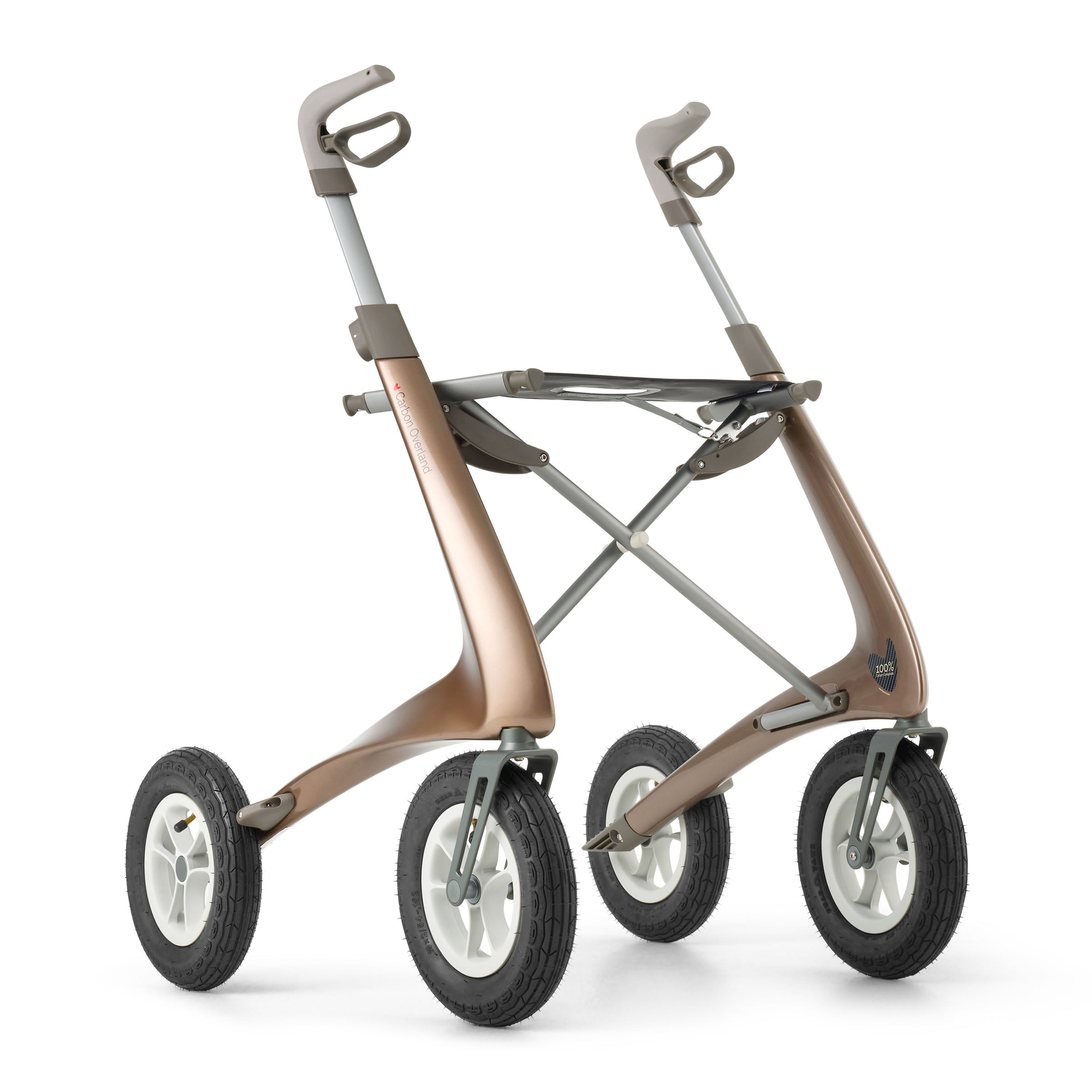 byACRE Carbon Overland Rollator | 6,7 kg Outdoor-Rollator + Tasche