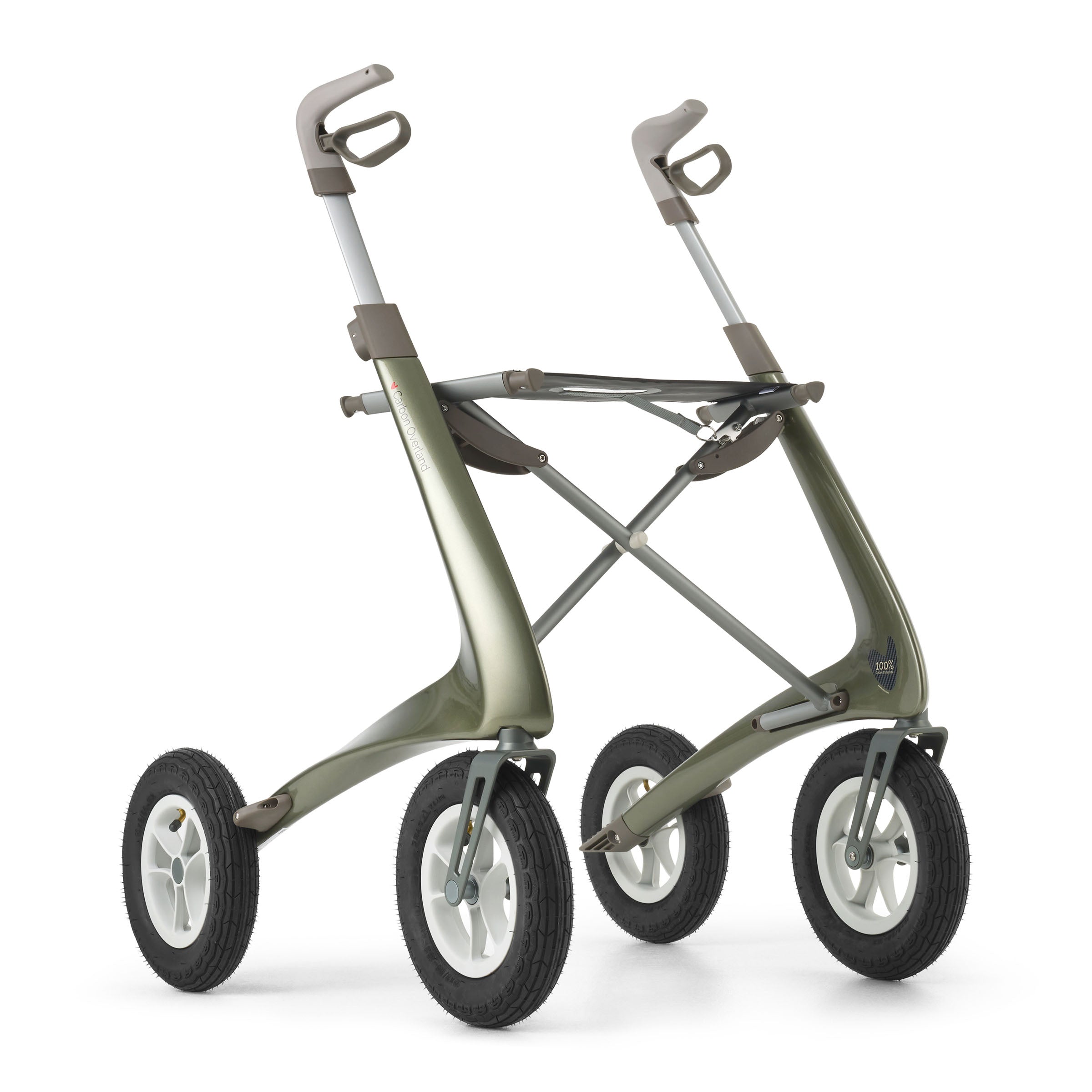 byACRE Carbon Overland Rollator | 6,7 kg Outdoor-Rollator + Tasche