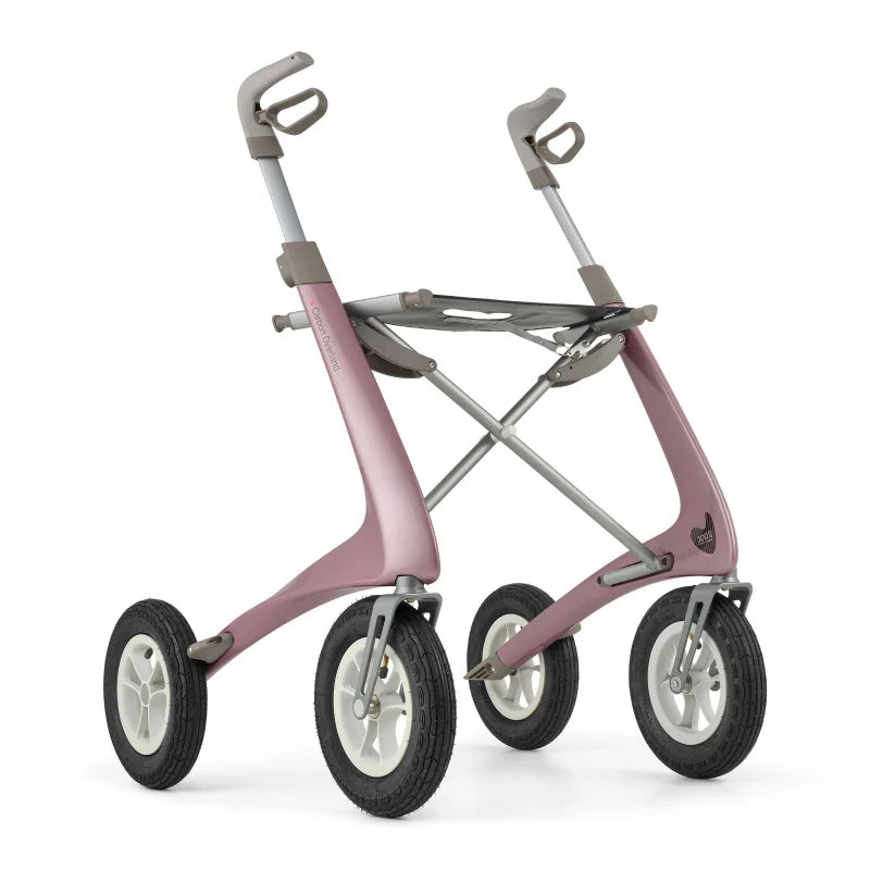 byACRE Carbon Overland Rollator | 6,7 kg Outdoor-Rollator + Tasche