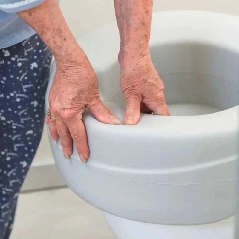 Toiletverhoger 11 cm - Lichtgrijs Contact Plus - Hulpmiddeldiscounter.nl