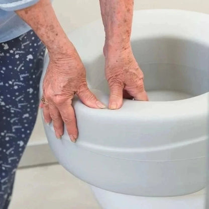 Toiletverhoger 11 cm - Lichtgrijs Contact Plus - Hulpmiddeldiscounter.nl