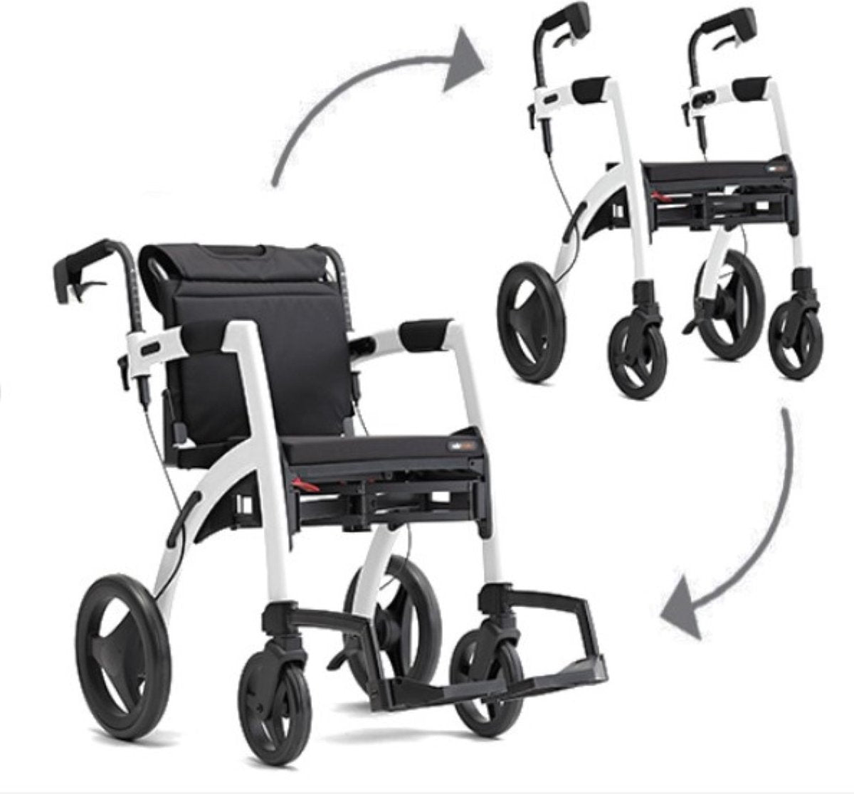 Lichtgewicht Rollator Rollz Motion 2 in-1 Rollator en Rolstoel - Candy Pink {{ variant_name }} {{ option1 }} {{ option2 }} kopen bij Hulpmiddeldiscounter